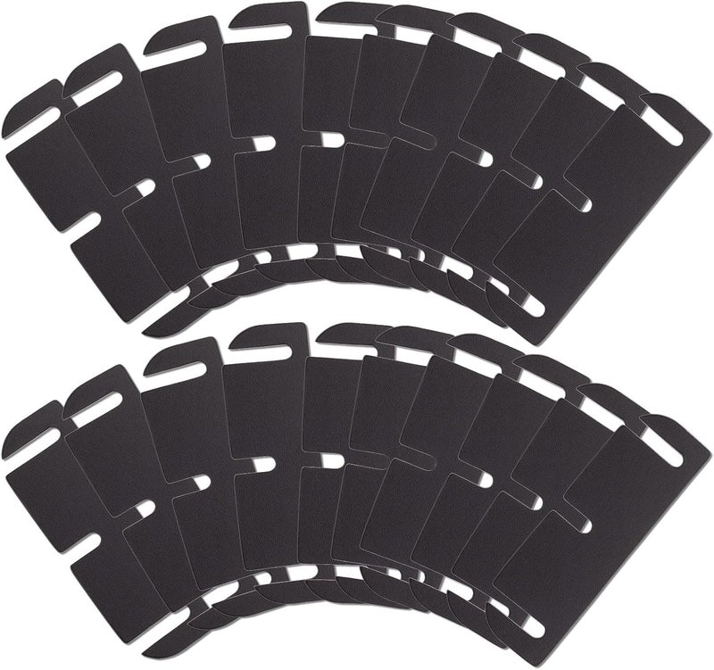 QUFA Door Hinge Shims for Interior Door Alignment, Easy Gap Filler to Fix Air Leaks, Sticking or Misaligned Doors, Trimmable 3.5 Inch Hinge Spacers 0.060 Inch Thick (20 Pack) - Image 1